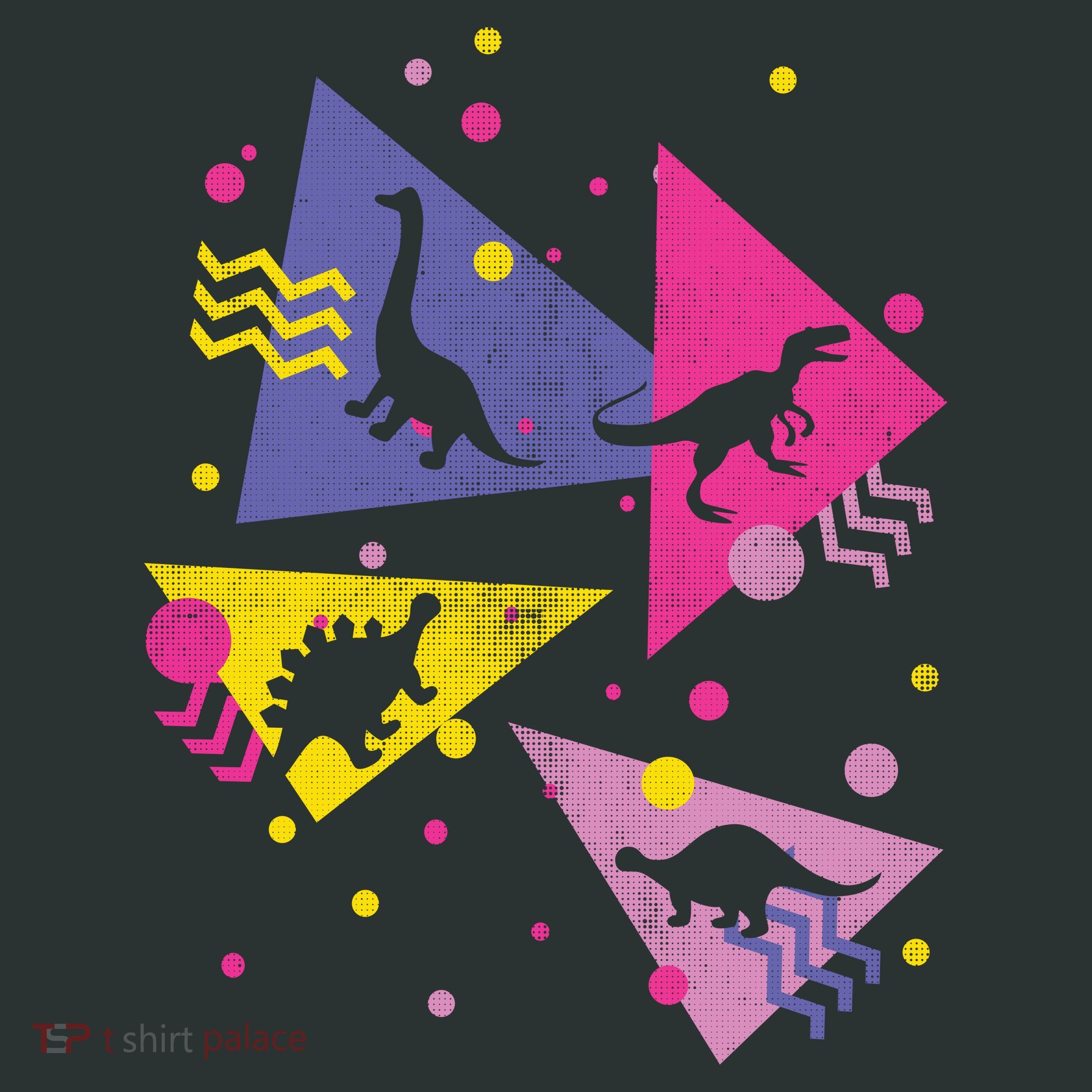 Retro 80's Dinosaurs Baby Bodysuit