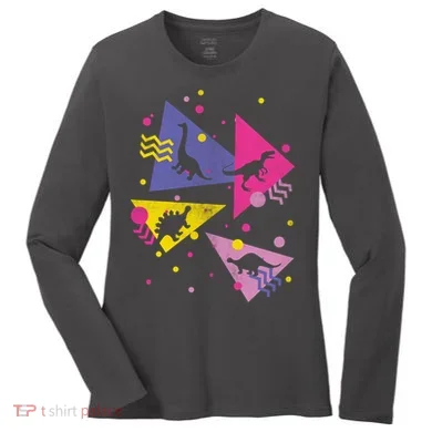 Retro 80's Dinosaurs Women's Long Sleeve Shirt