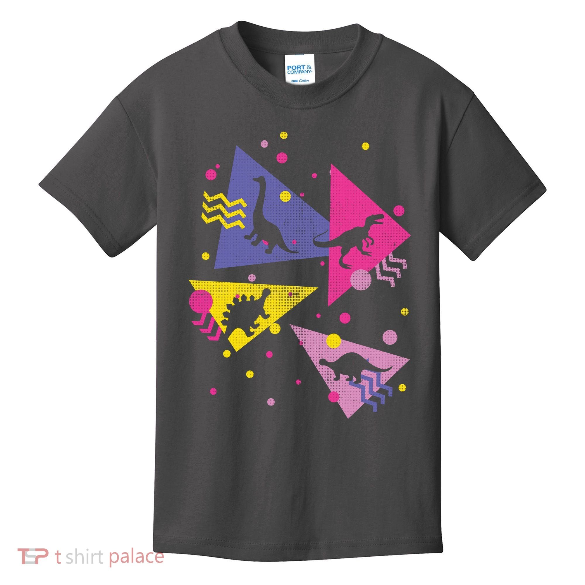 Retro 80's Dinosaurs Kids T-Shirt