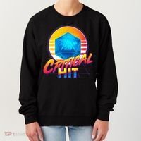 Retro 80's DnD Critical Hit Women's Sweatshirt thumb 0