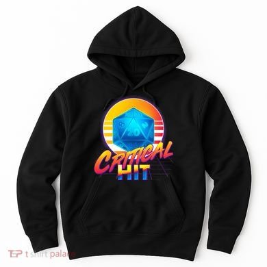 Retro 80's DnD Critical Hit Hoodie