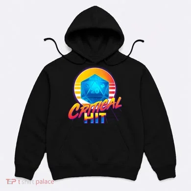 Retro 80's DnD Critical Hit Hoodie