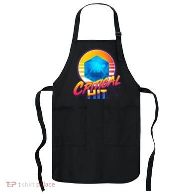 Retro 80's DnD Critical Hit Apron