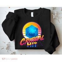 Retro 80's DnD Critical Hit Sweatshirt thumb 2