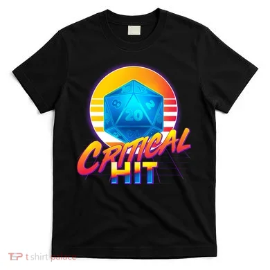 Retro 80's DnD Critical Hit T-Shirt