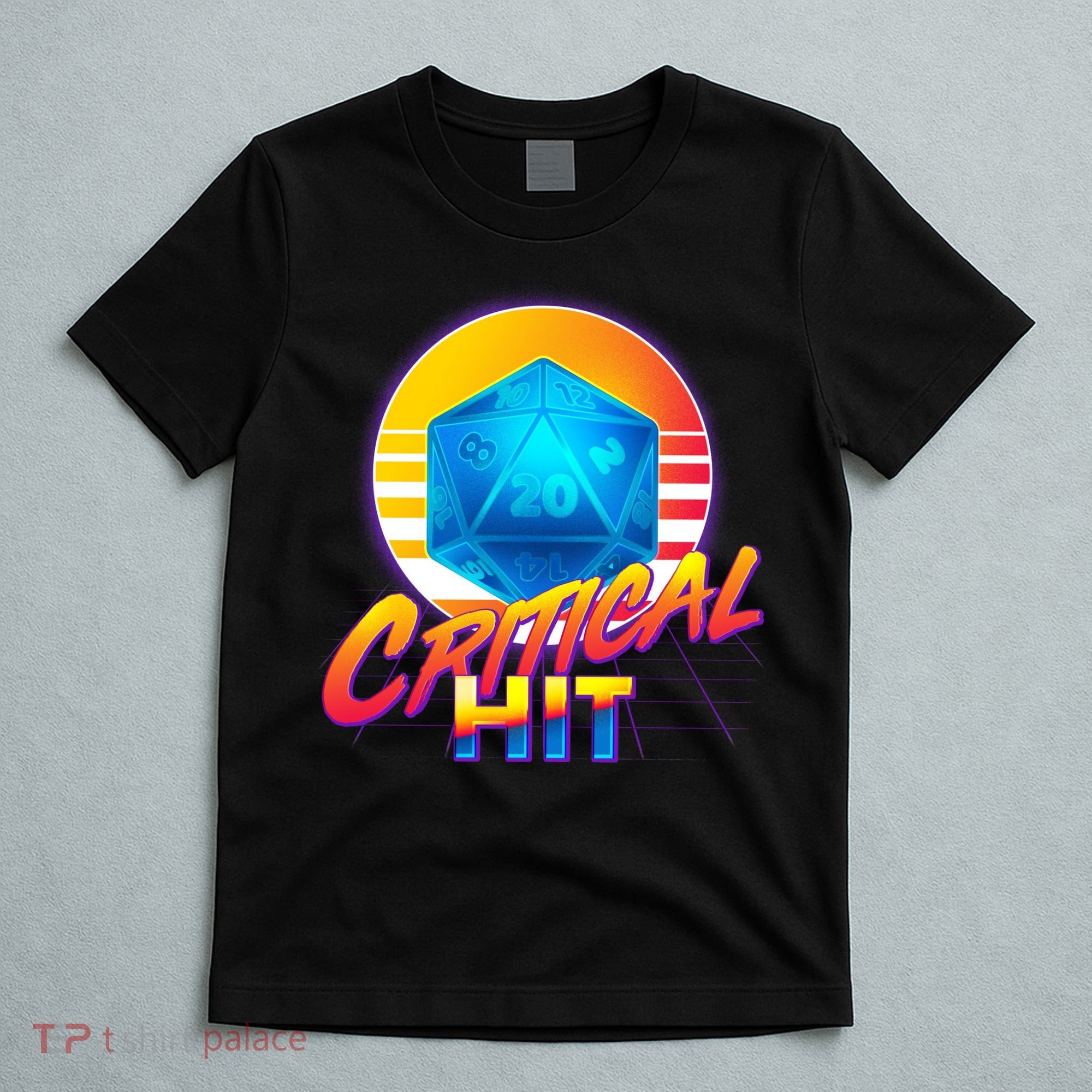 Retro 80's DnD Critical Hit T-Shirt