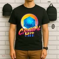 Retro 80's DnD Critical Hit T-Shirt thumb 6