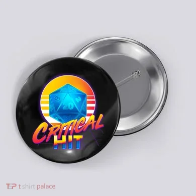 Retro 80's DnD Critical Hit Button