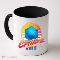 Retro 80's DnD Critical Hit Coffee Mug thumb 0