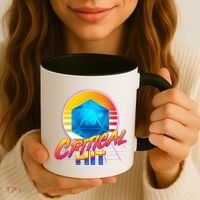 Retro 80's DnD Critical Hit Coffee Mug thumb 3