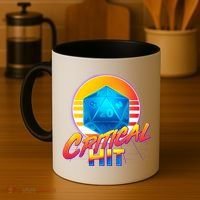 Retro 80's DnD Critical Hit Coffee Mug thumb 4