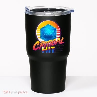Retro 80's DnD Critical Hit Tumbler
