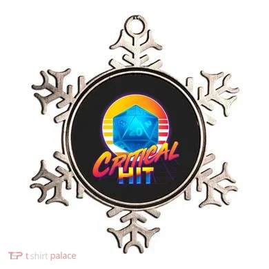 Retro 80's DnD Critical Hit Ornament