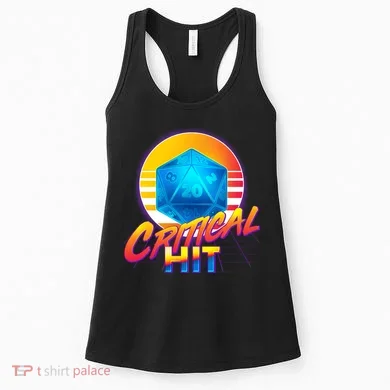 Retro 80's DnD Critical Hit Women's Tank Top