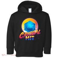 Retro 80's DnD Critical Hit Toddler Hoodie thumb 0