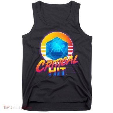 Retro 80's DnD Critical Hit Tank Top