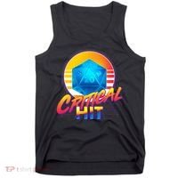 Retro 80's DnD Critical Hit Tank Top thumb 0