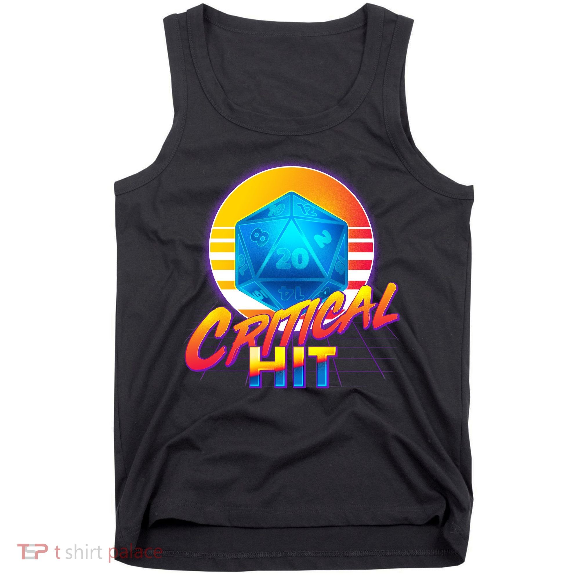 Retro 80's DnD Critical Hit Tank Top
