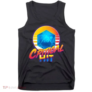 Retro 80's DnD Critical Hit Tank Top