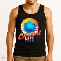 Retro 80's DnD Critical Hit Tank Top thumb 3