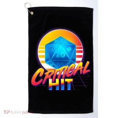 Retro 80's DnD Critical Hit Golf Towel