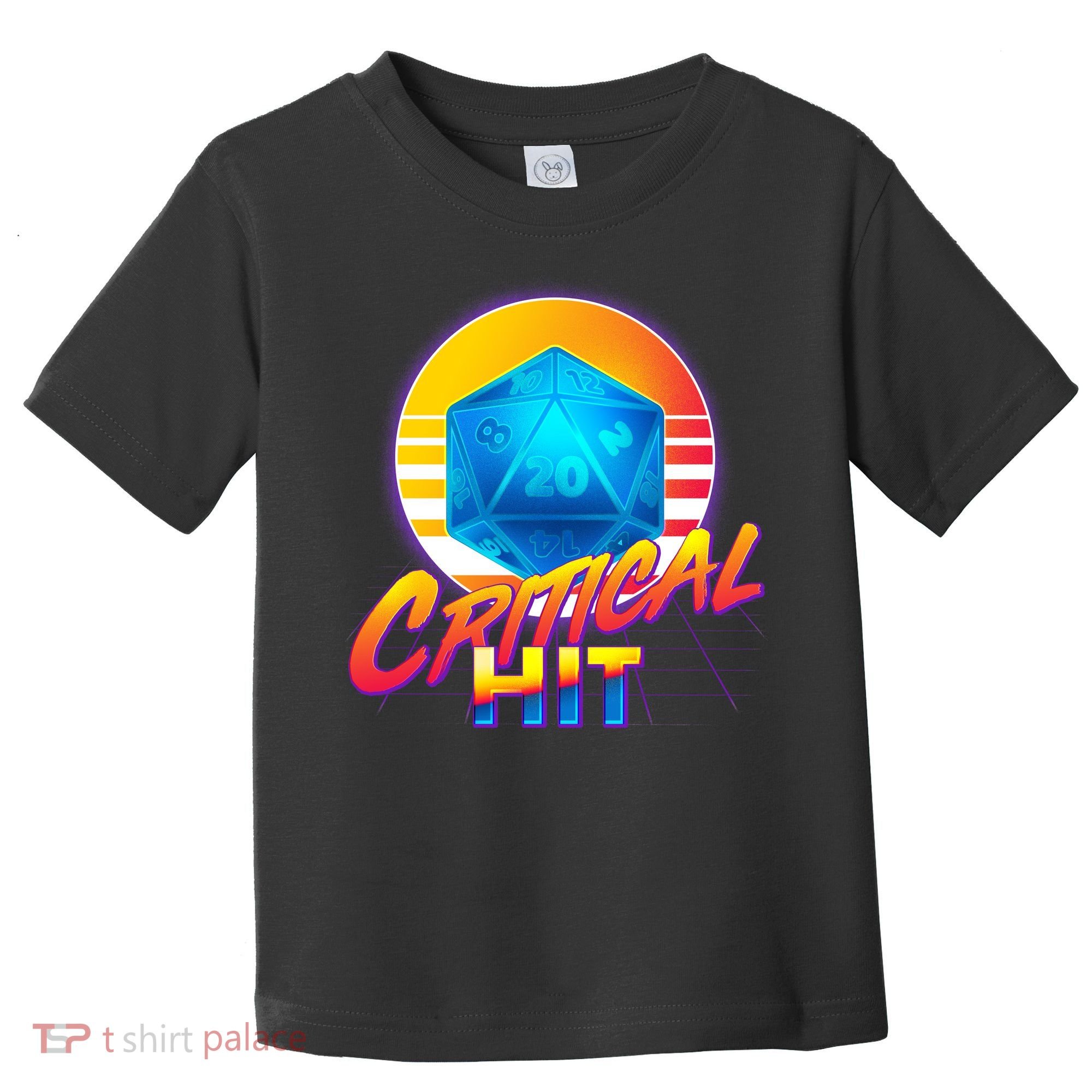 Retro 80's DnD Critical Hit Toddler T-Shirt