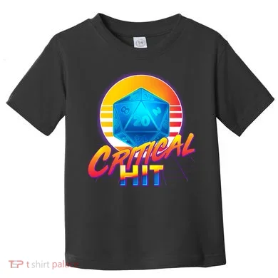 Retro 80's DnD Critical Hit Toddler T-Shirt