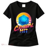 Retro 80's DnD Critical Hit Women's T-Shirt thumb 0