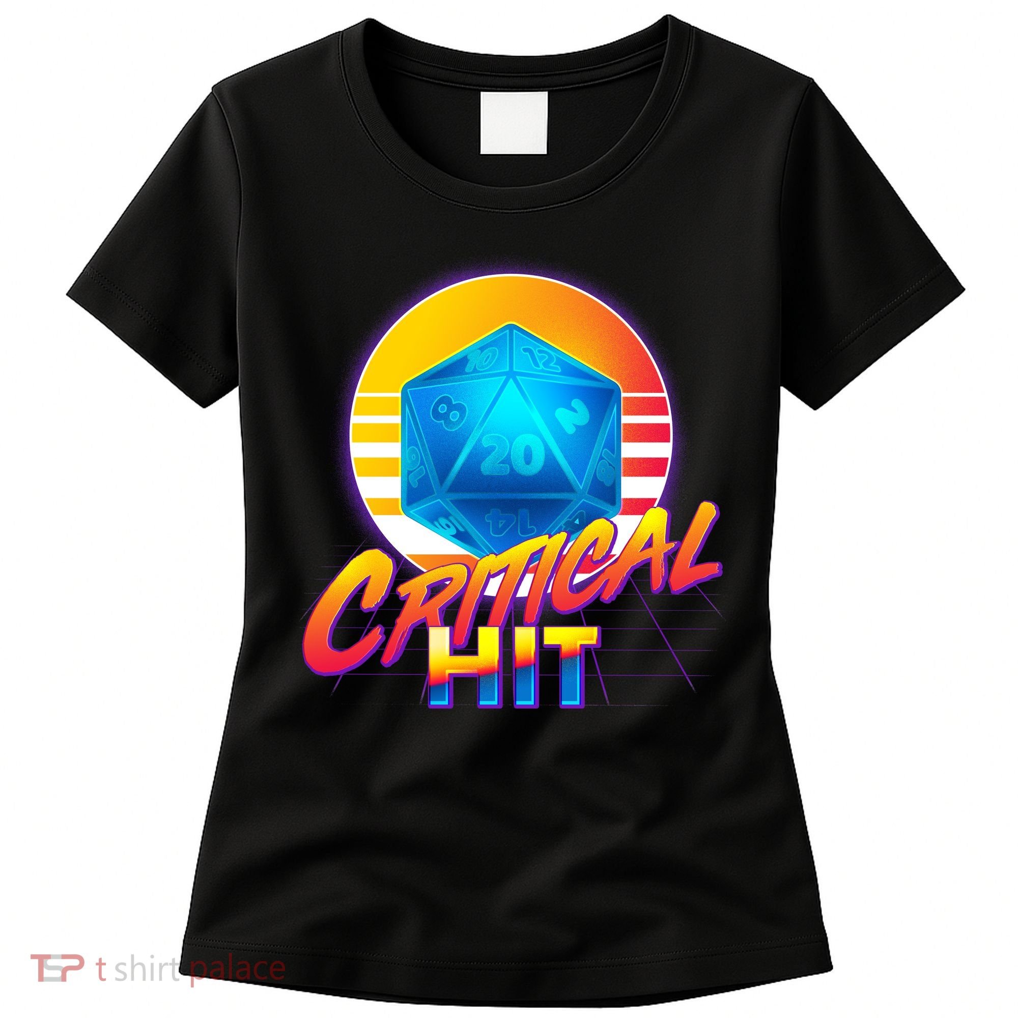 Retro 80's DnD Critical Hit Women's T-Shirt
