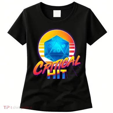 Retro 80's DnD Critical Hit Women's T-Shirt