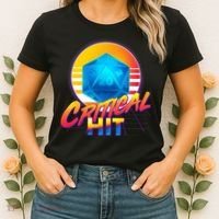 Retro 80's DnD Critical Hit Women's T-Shirt thumb 2
