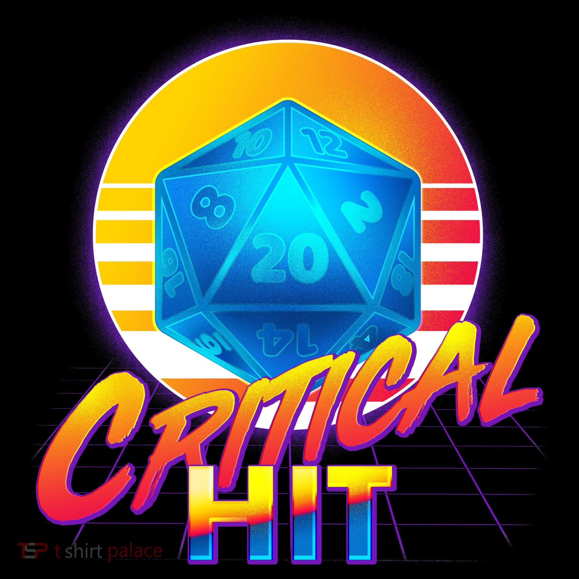 Retro 80's DnD Critical Hit Women's T-Shirt