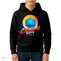 Retro 80's DnD Critical Hit Kids Hoodie thumb 4