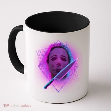 Retro 80's Eighties Myers With Knife Coffee Mug