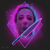 Retro 80's Eighties Myers With Knife Tumbler thumb 3