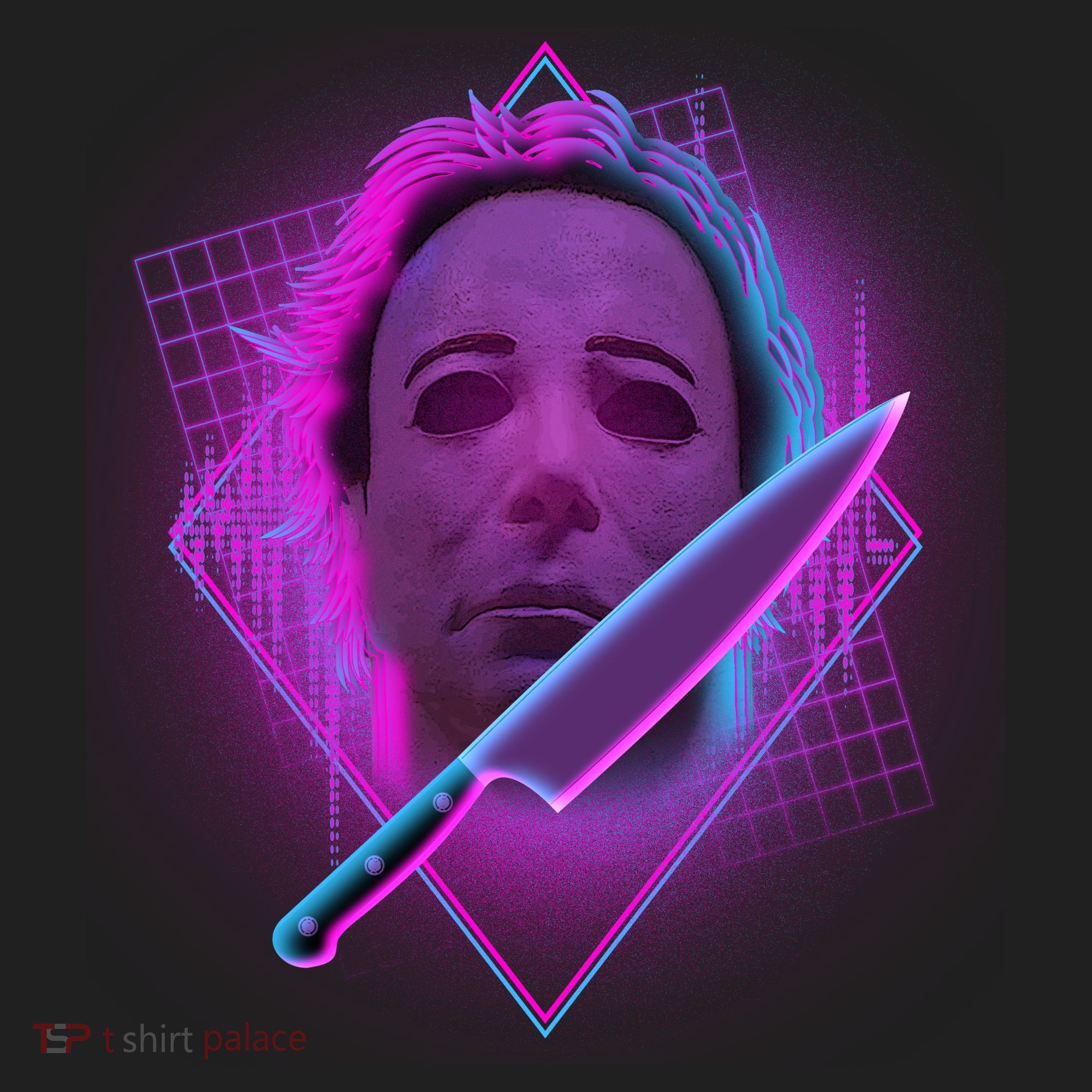 Retro 80's Eighties Myers With Knife Tumbler