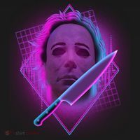 Retro 80's Eighties Myers With Knife Ornament thumb 1