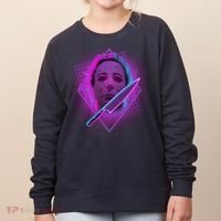 Retro 80's Eighties Myers With Knife Women's Sweatshirt thumb 0
