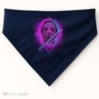Retro 80's Eighties Myers With Knife USA-Made Doggie Bandana thumb 0