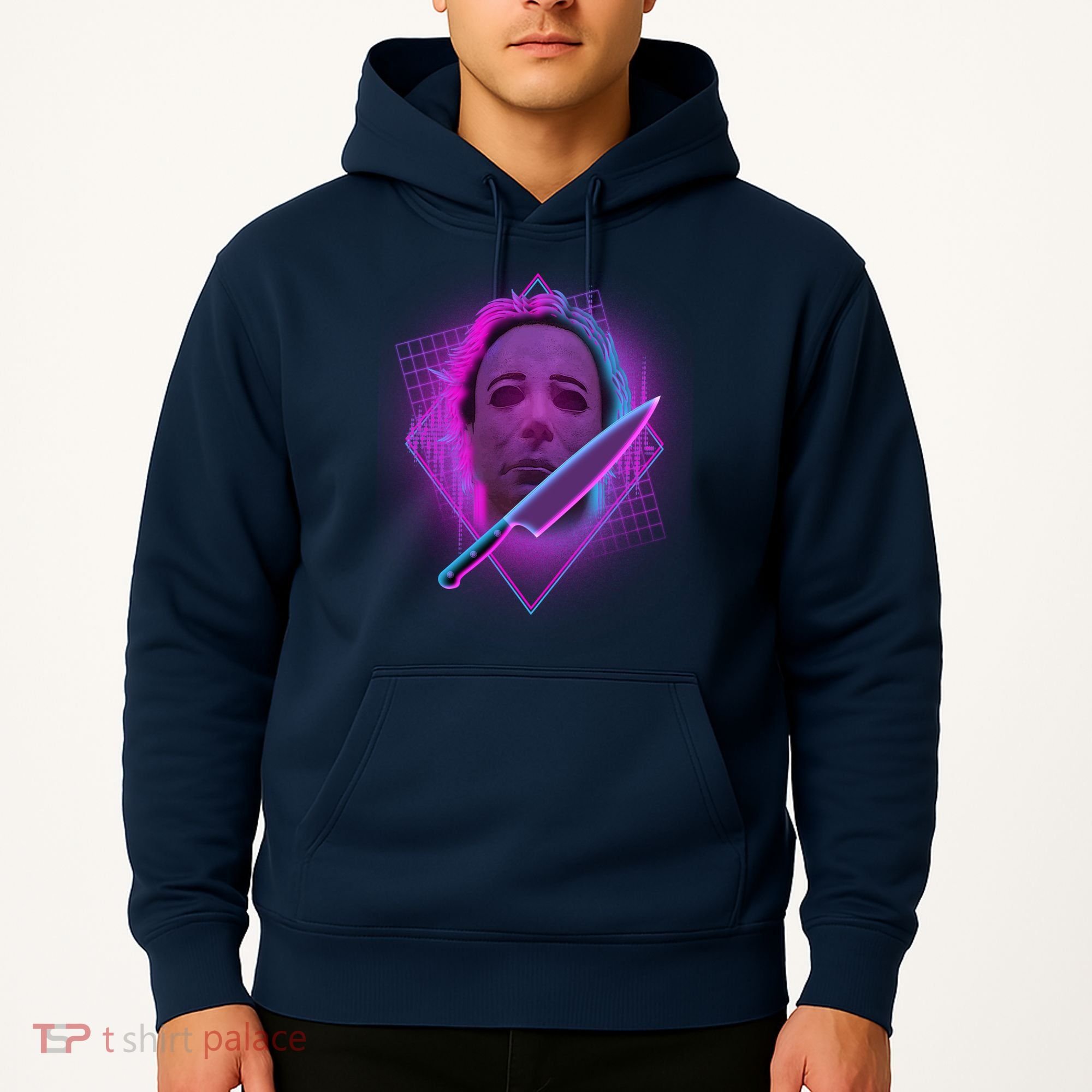 Retro 80's Eighties Myers With Knife Hoodie