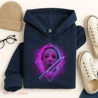 Retro 80's Eighties Myers With Knife Hoodie thumb 4