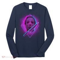 Retro 80's Eighties Myers With Knife Long Sleeve Shirt thumb 0