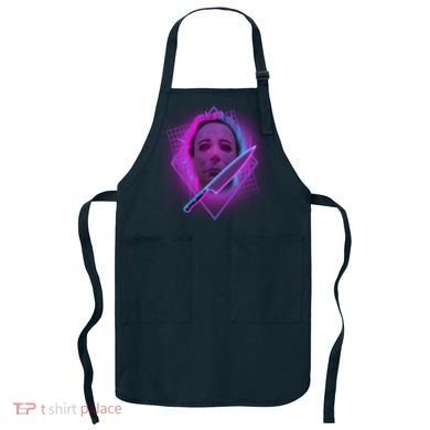 Retro 80's Eighties Myers With Knife Apron