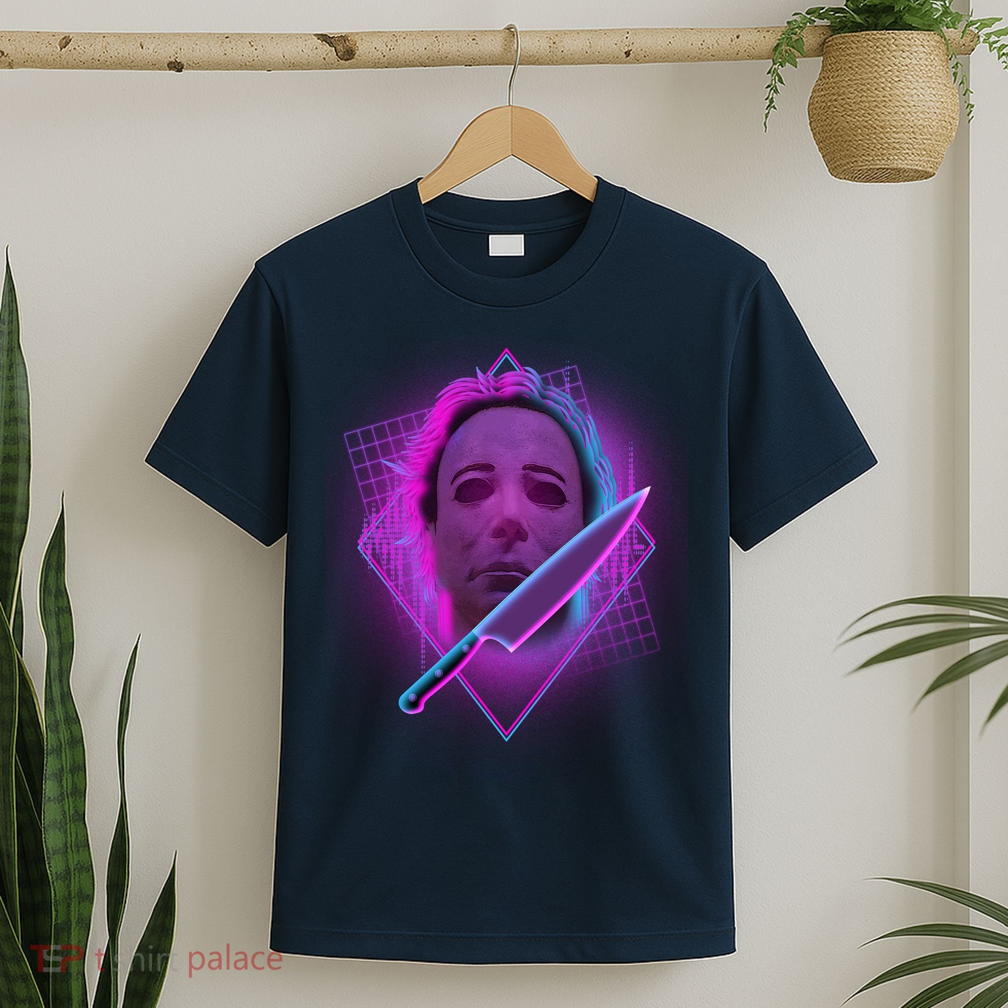 Retro 80's Eighties Myers With Knife T-Shirt