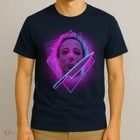 Retro 80's Eighties Myers With Knife T-Shirt thumb 3