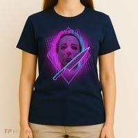 Retro 80's Eighties Myers With Knife T-Shirt thumb 4