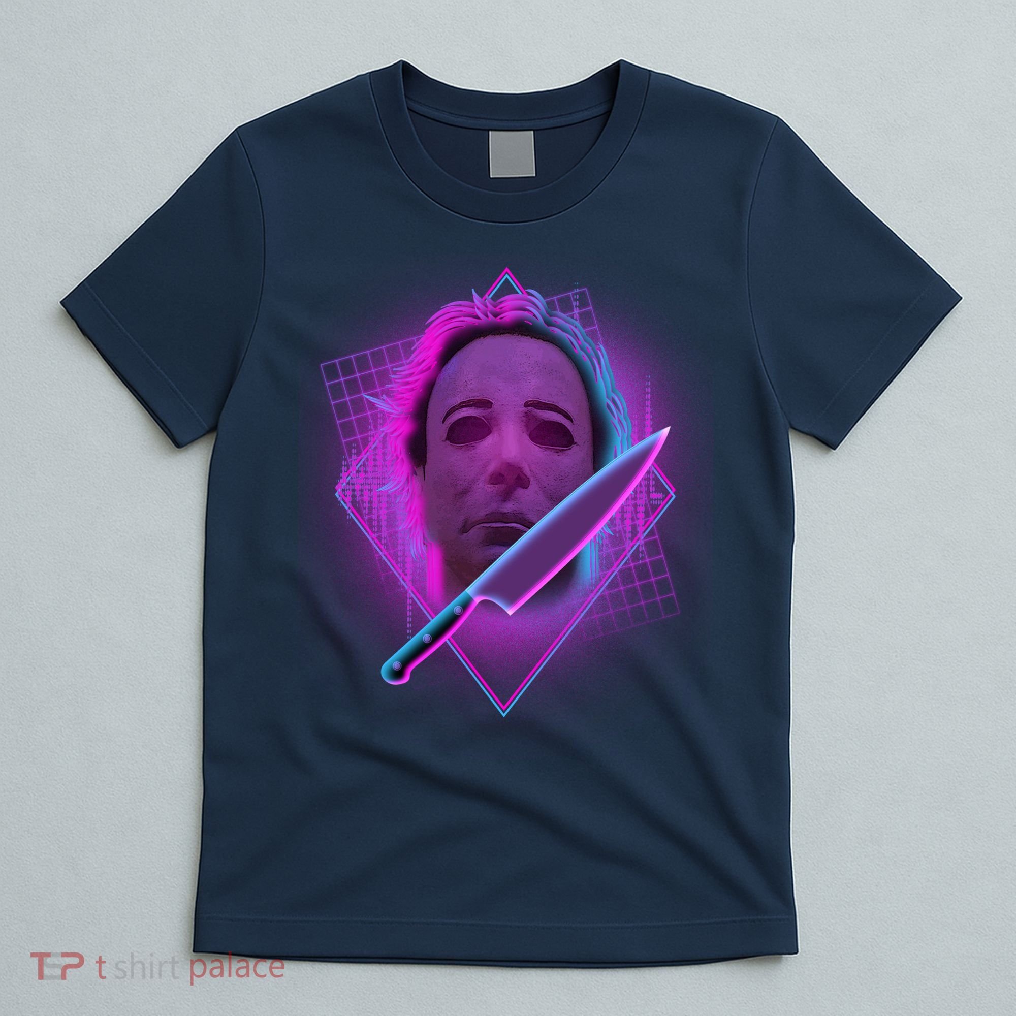 Retro 80's Eighties Myers With Knife T-Shirt