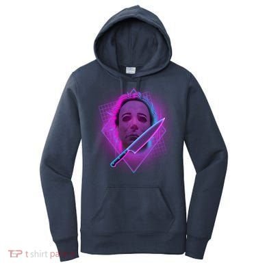 Retro 80's Eighties Myers With Knife Women's Hoodie