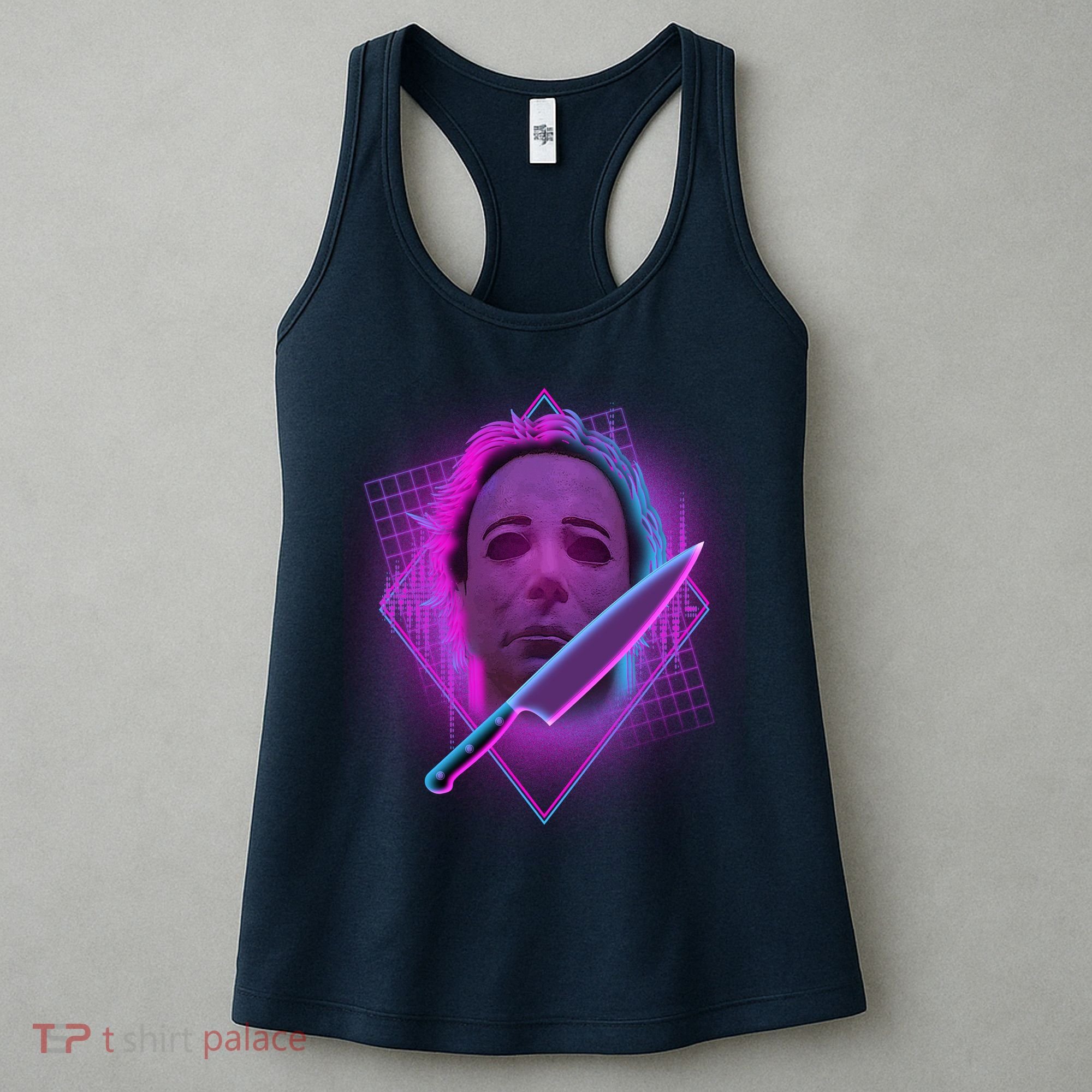 Retro 80's Eighties Myers With Knife Women's Tank Top