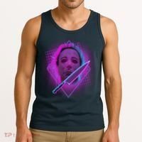 Retro 80's Eighties Myers With Knife Tank Top thumb 3